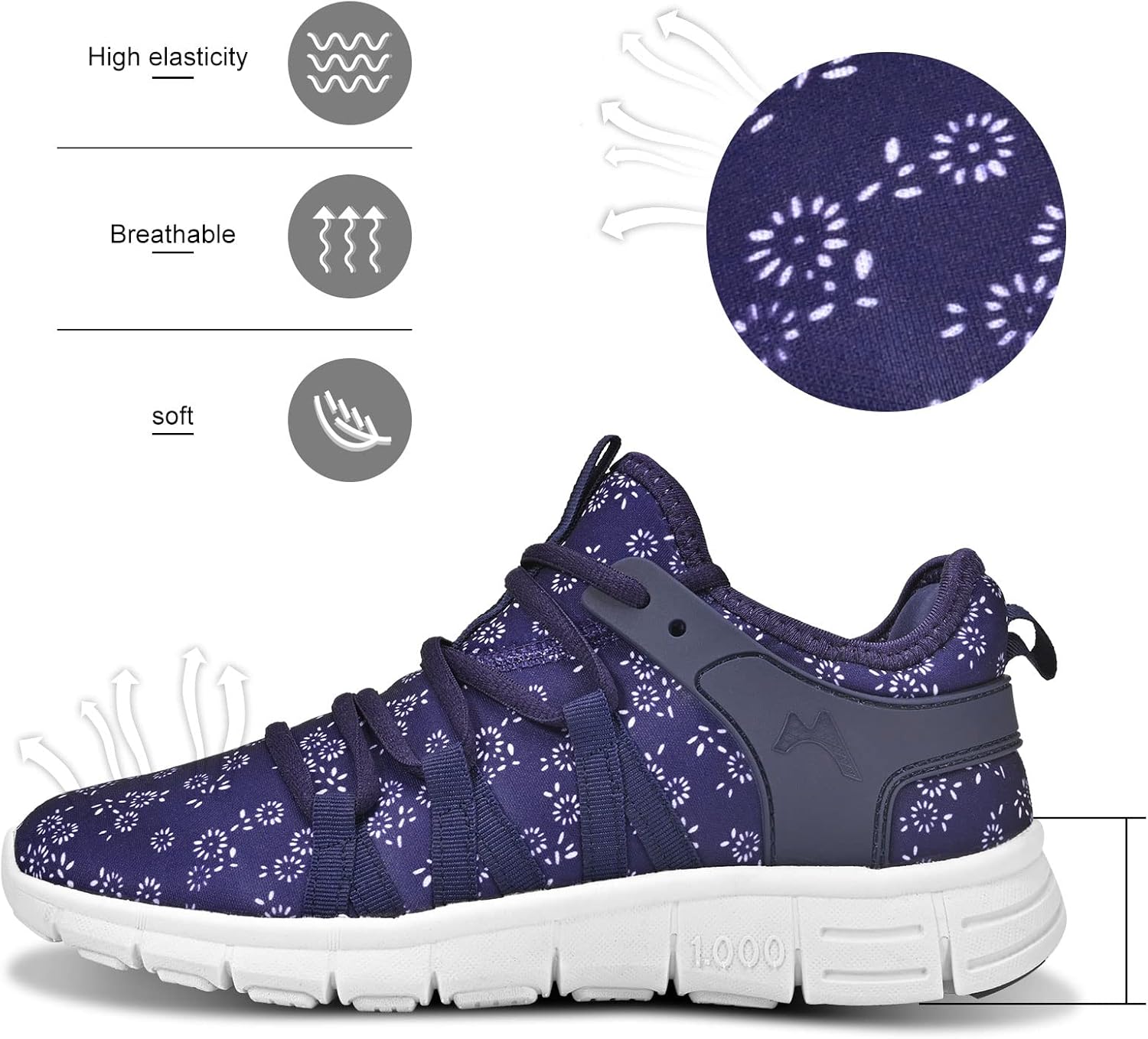 INZCOU Running Shoes Lightweight Tennis Non Slip Gym Workout Shoes... - Picture 25 of 190