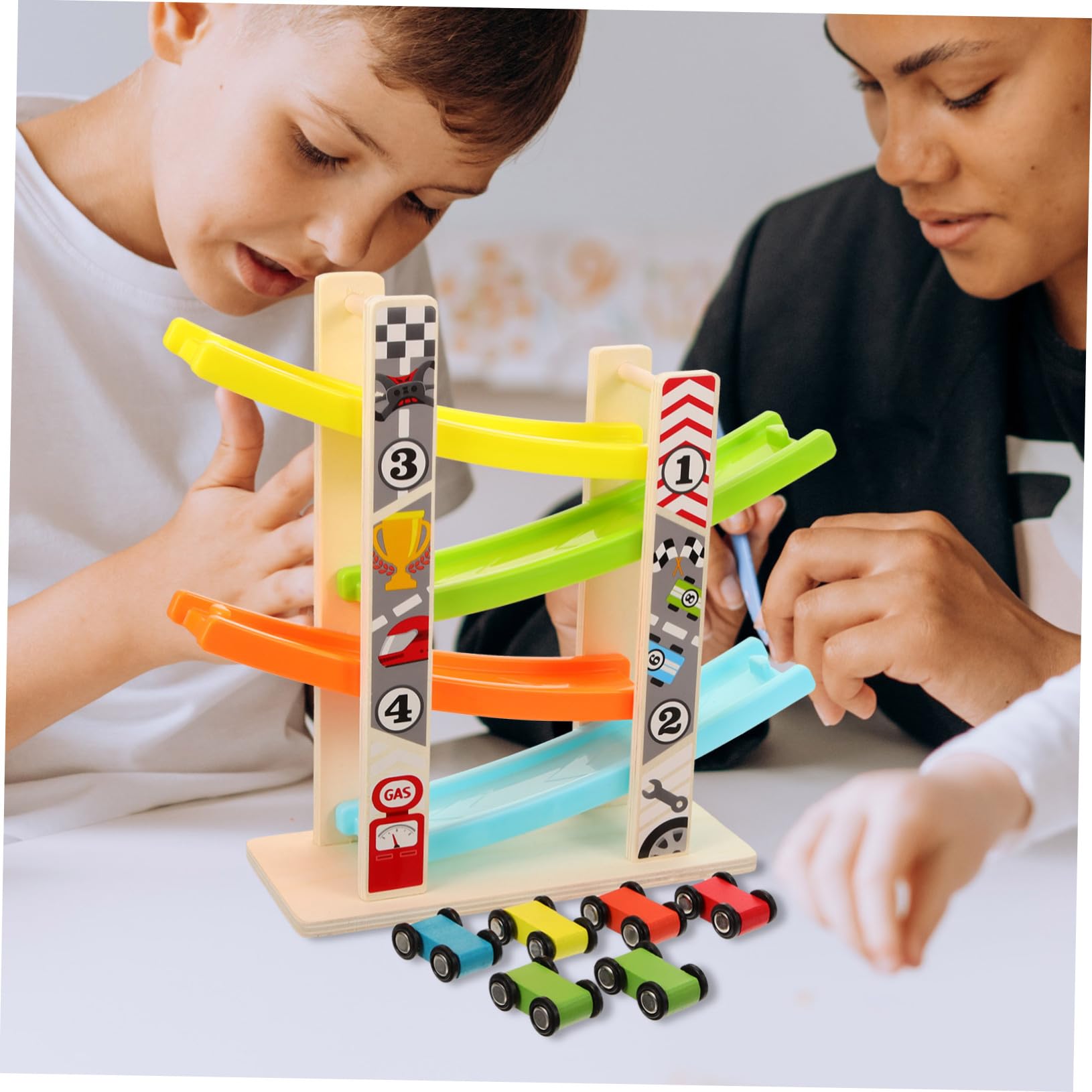 Track Gliding Toy in Legno, Circuito per Ragazzo Ragazza