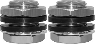 Beduan 1/4" NPT Stainless Steel Female Bulkhead Coupler Thru-bulk Pipe Fitting (Full Female Thread, Pack of 2)