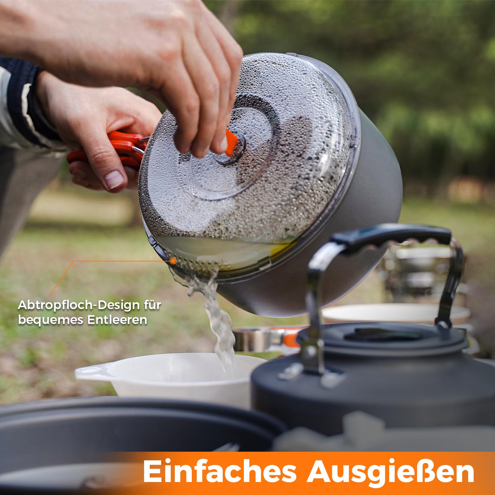 Set Cucina Da Campeggio In Alluminio - Kit Pieghevole Per Trekking, Picnic E Escursionismo - Foto 8