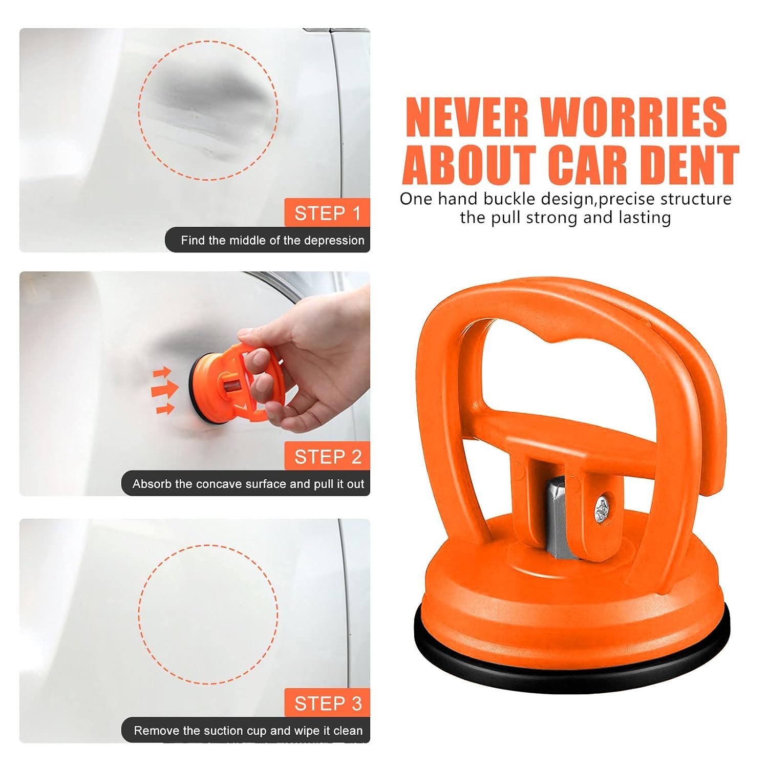 AZLIXLH Car Dent Puller, 2PCS Car Dent Remover Tools for Car Dent Repair, Glass, Screen, Tiles & Objects Moving