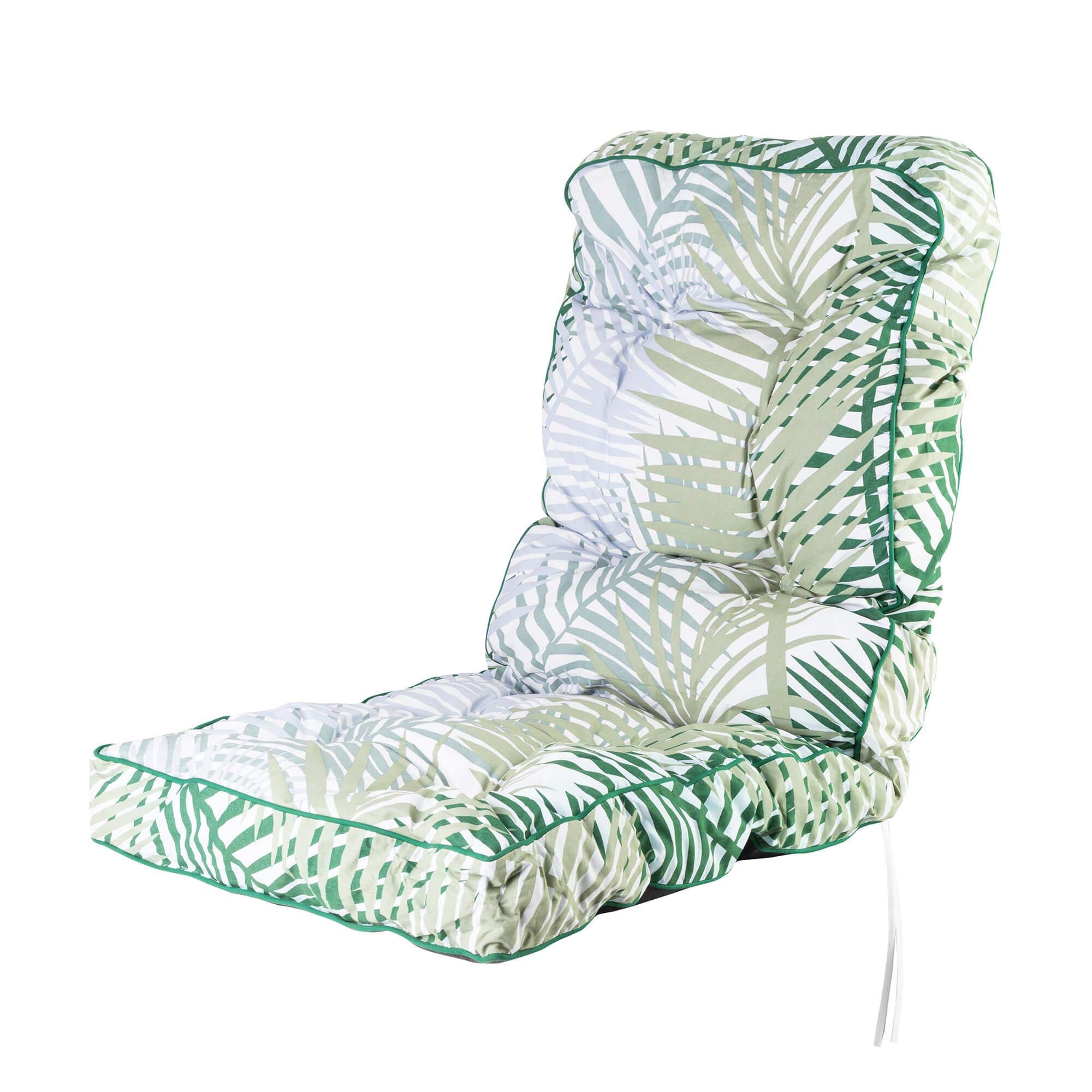 Alfresia Bamboo Leaf Recliner Chair Cushions, Classic Replacement Seat And Back Cushions For Recliner Chairs, Compatible Recliner Chair Frames (Cushions Only)