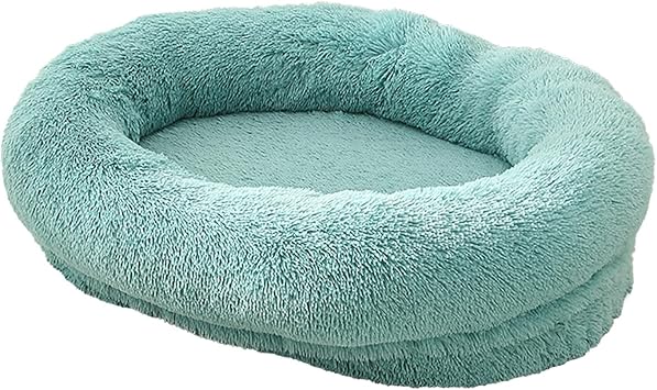 Dog Beds for Large Dogs - Washable Dog Bed, Calming Dog Bed with Removable Cover, Durable Dog Bed, Soft Dog Bed with Non-Slip Bottom for Large Medium Small Dogs and Cats  Color Green , Size XL