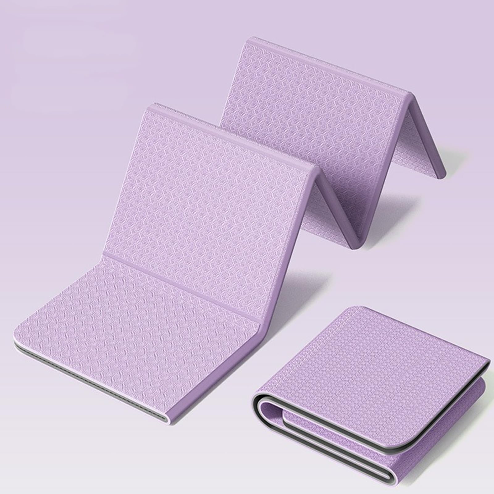 Esterilla de Yoga Plegable,Antideslizante CóModo Gimnasia Esterilla,Medio Ambiente Pilates Mat,MultipropóSito Ejercicio Colchoneta,para Entrenamiento,con Bolsa de Almacenamiento