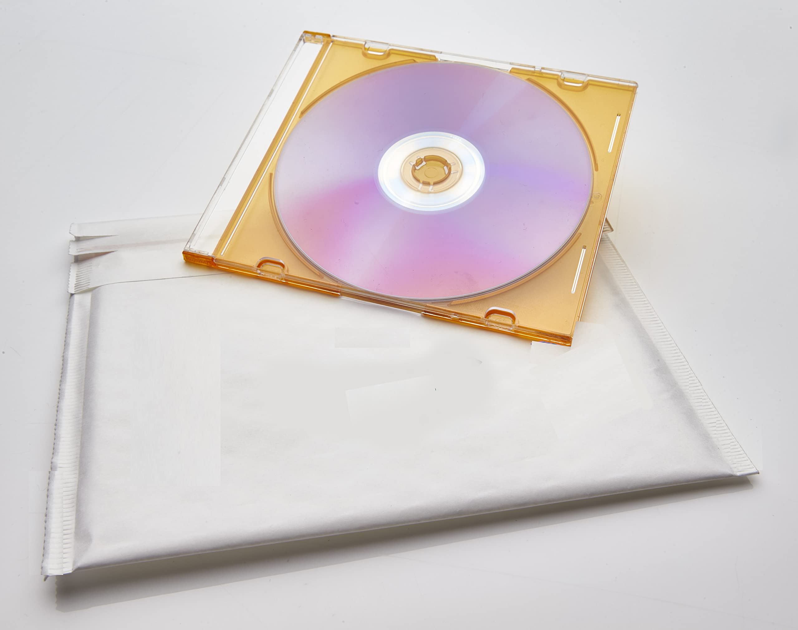 Jeco - Lot de 800 enveloppes à bulles d'air kraft blanches taille CD int. 170 x 160 mm pochettes matelassées d'expédition PRO