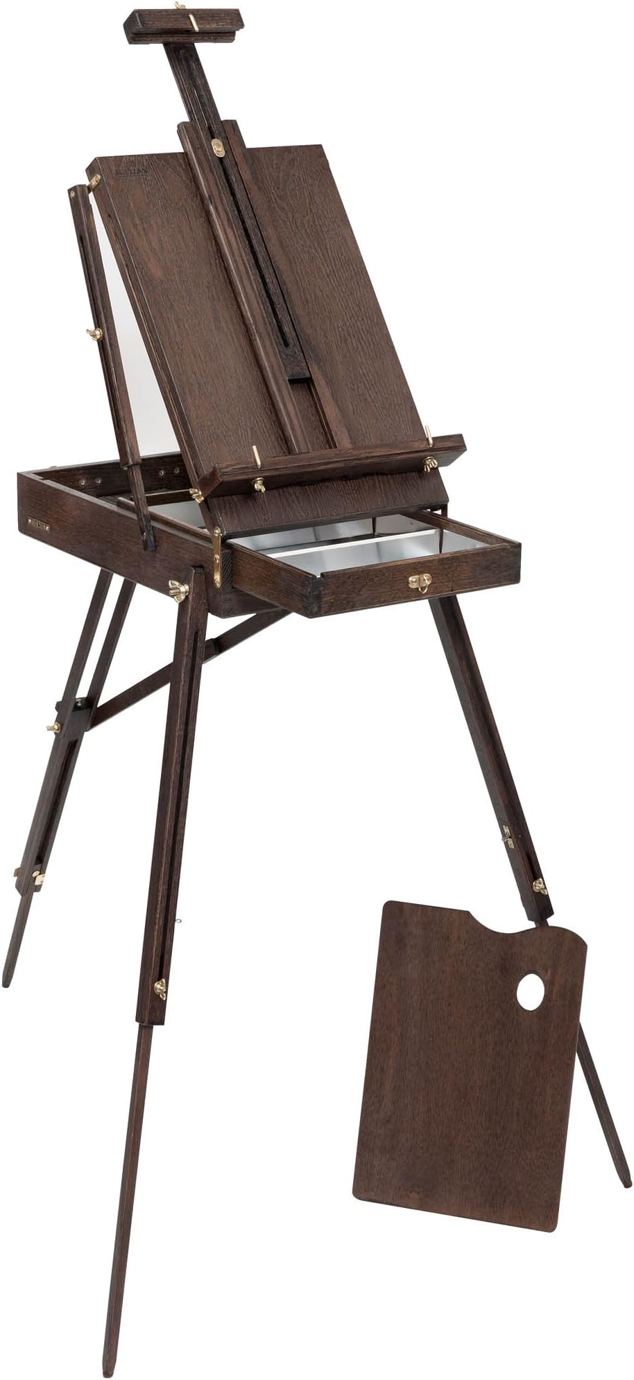 Jullian Vintage Mahogany French Easel with Carrying Bag