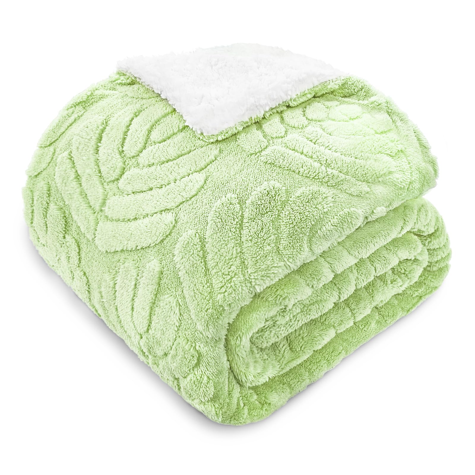 Plaid chaud pour canapé contre le froid hivernal vert