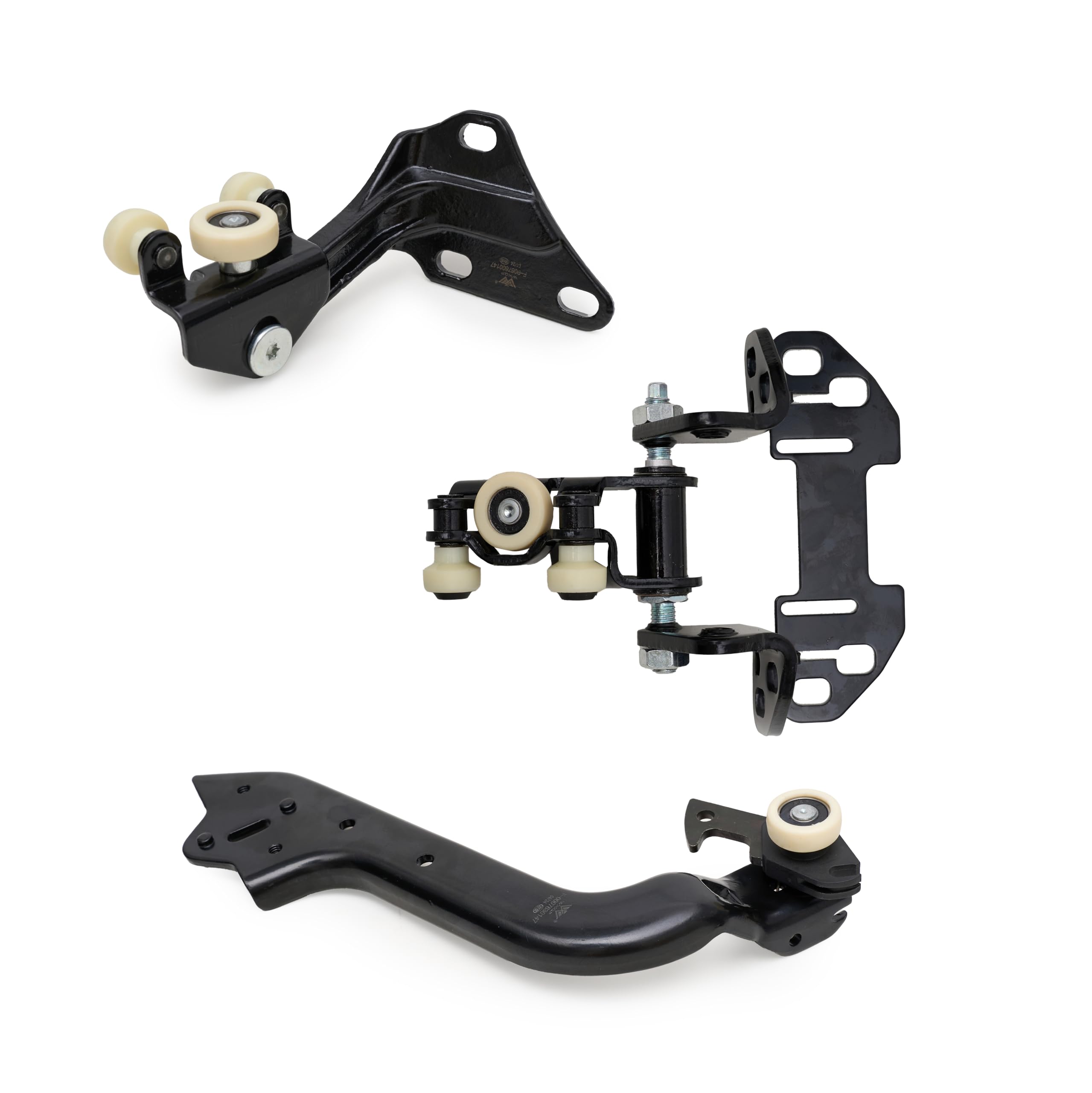 MP&PV Auto Parts Sprinter Sliding Door Roller Kit, 3Pcs Upper/Middle/Lower for Dodge Freightliner Mercedes Van Sprinter 2500 3500 W906 VW Crafter 2006