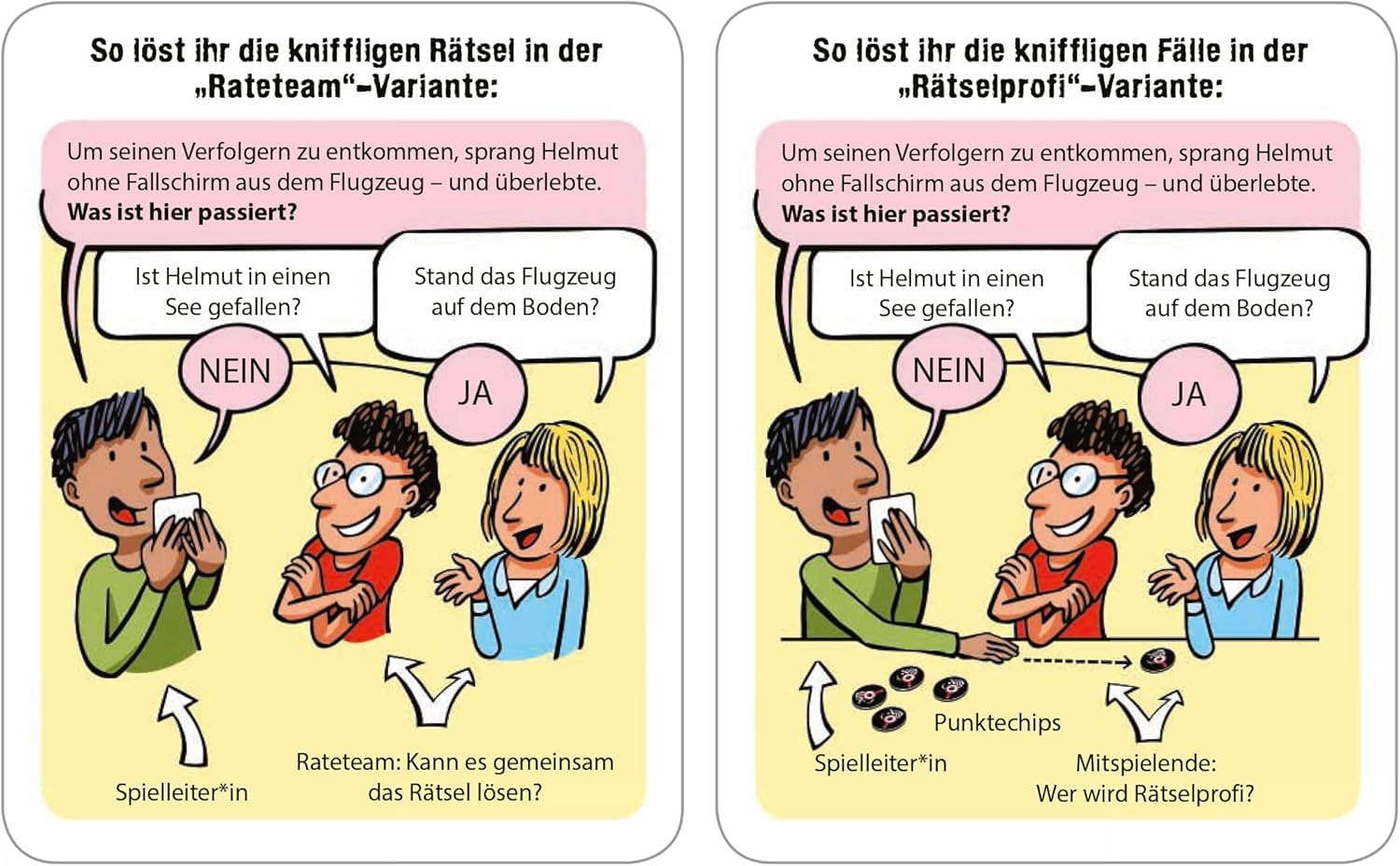 Black Stories 'Oh Unheilige Nacht!' Game - Solve 100 Morbid Christmas Mystery Puzzles (German)