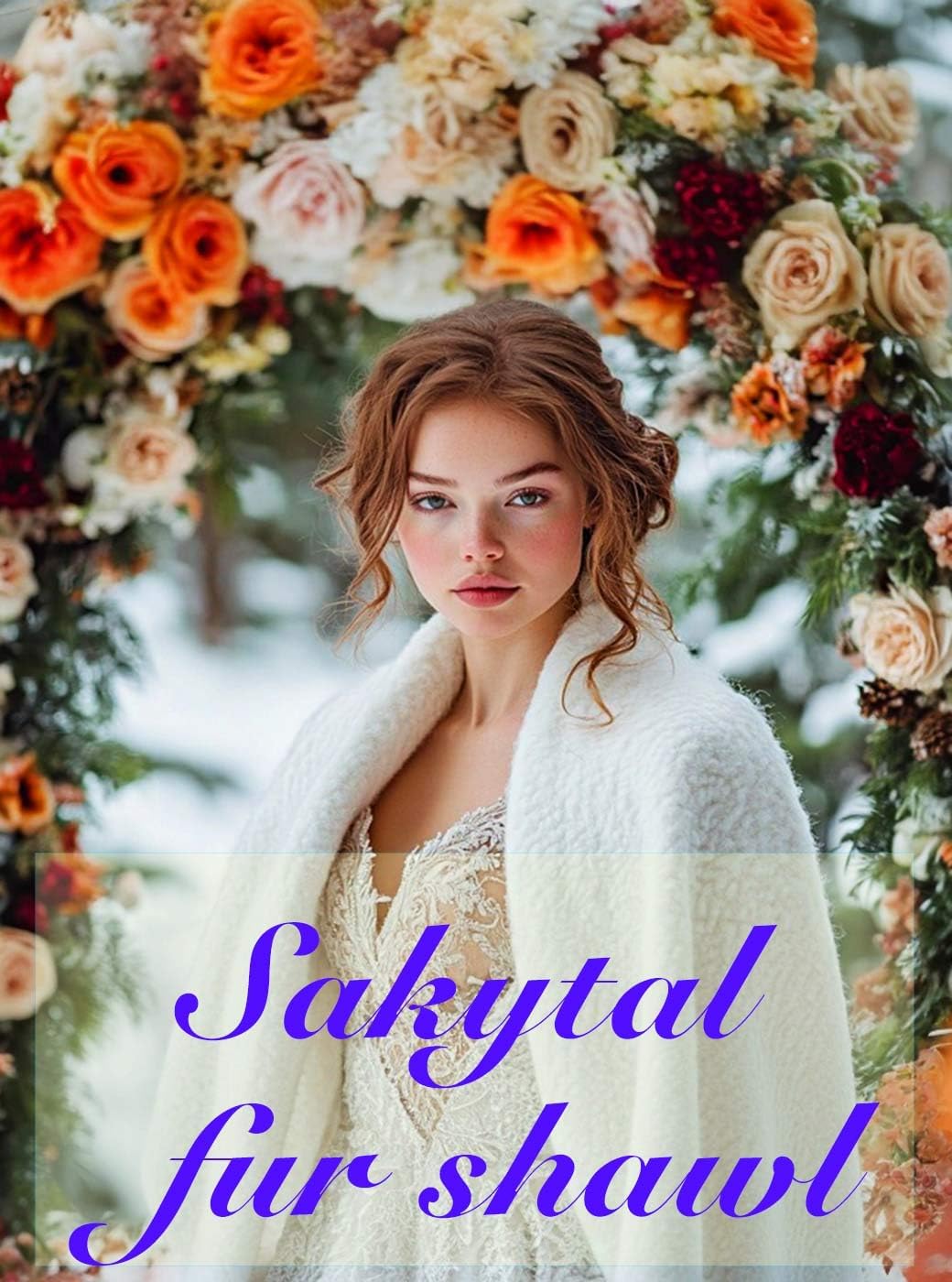 Women's Weddings Faux Fur Shawl Bride Fur Stole Cape Evening Dresses Faux Wrap for Bridal - Image 7