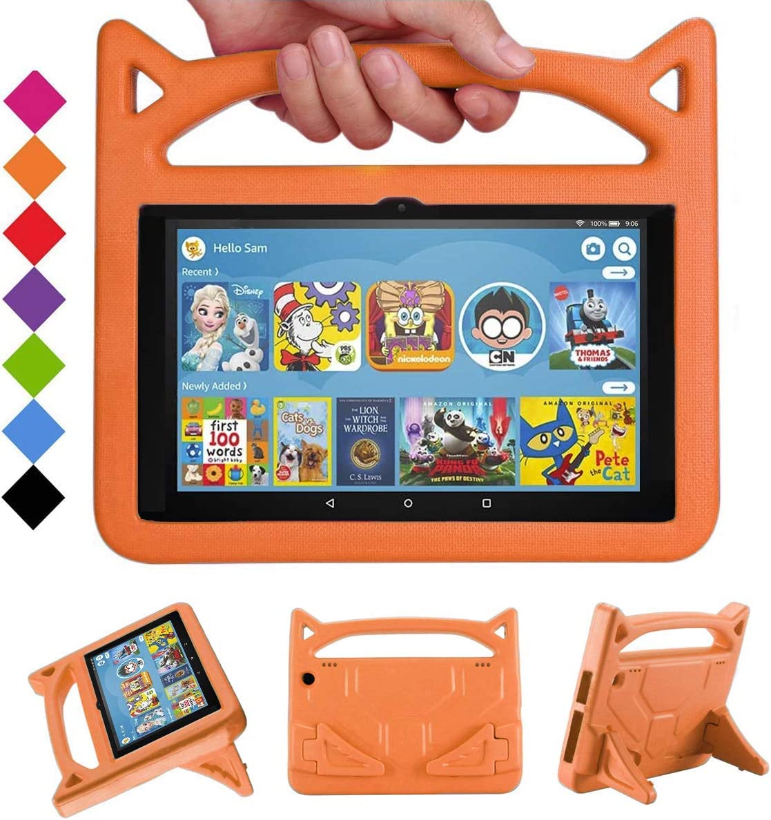 DJ & RPPQ - Custodia Per Tablet 8, Leggera, Antiurto, A Prova Di Bambino Compatibile Solo Con La 12a 10a Generazione 995789