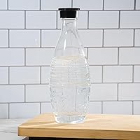 Vista 7 de Botella de carbonatación de vidrio para máquinas de agua con gas SodaStream Aqua Fizz, Crystal y Penguin, no para máquinas de botellas de plástico