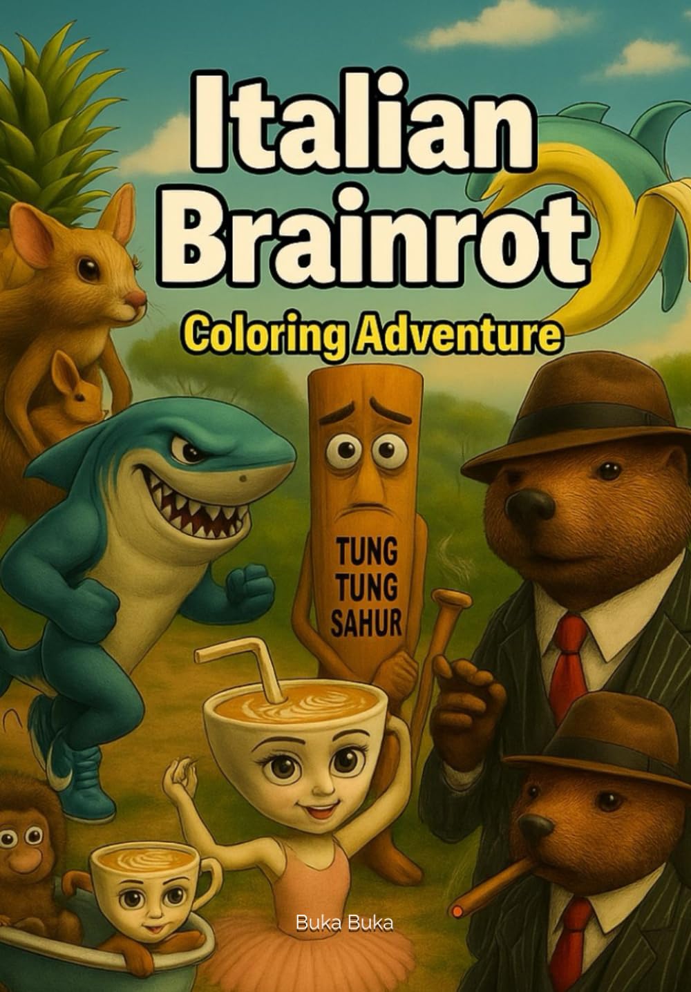 Italian brainrot Coloring Adventure: Surreal Characters, Absurd Scenes, and Tons of Fun to Color