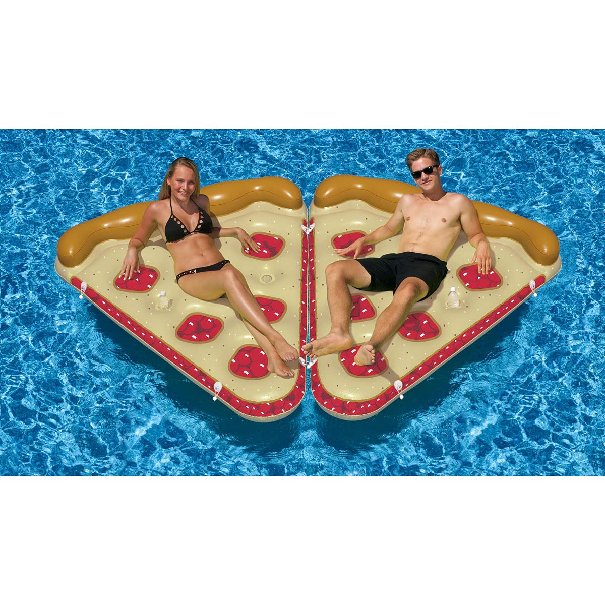Swimline 90646 Inflatable Cherry Pie Slice Pool Float, Brown/Red, 8