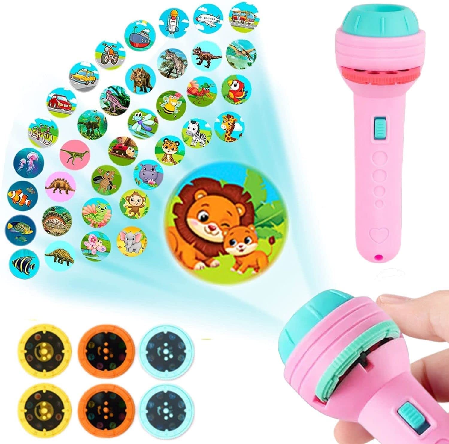 Calyrex 6 Slides 48 Patterns Mini Projector Torch Toy Slide Flashlight Projector Torch for Kids Projection Light Toy Slide Flashlight Lamp Education Learning Night Light Before Going to Bed (B0BWJPF99D) Amazon Price History, Amazon Price Tracker
