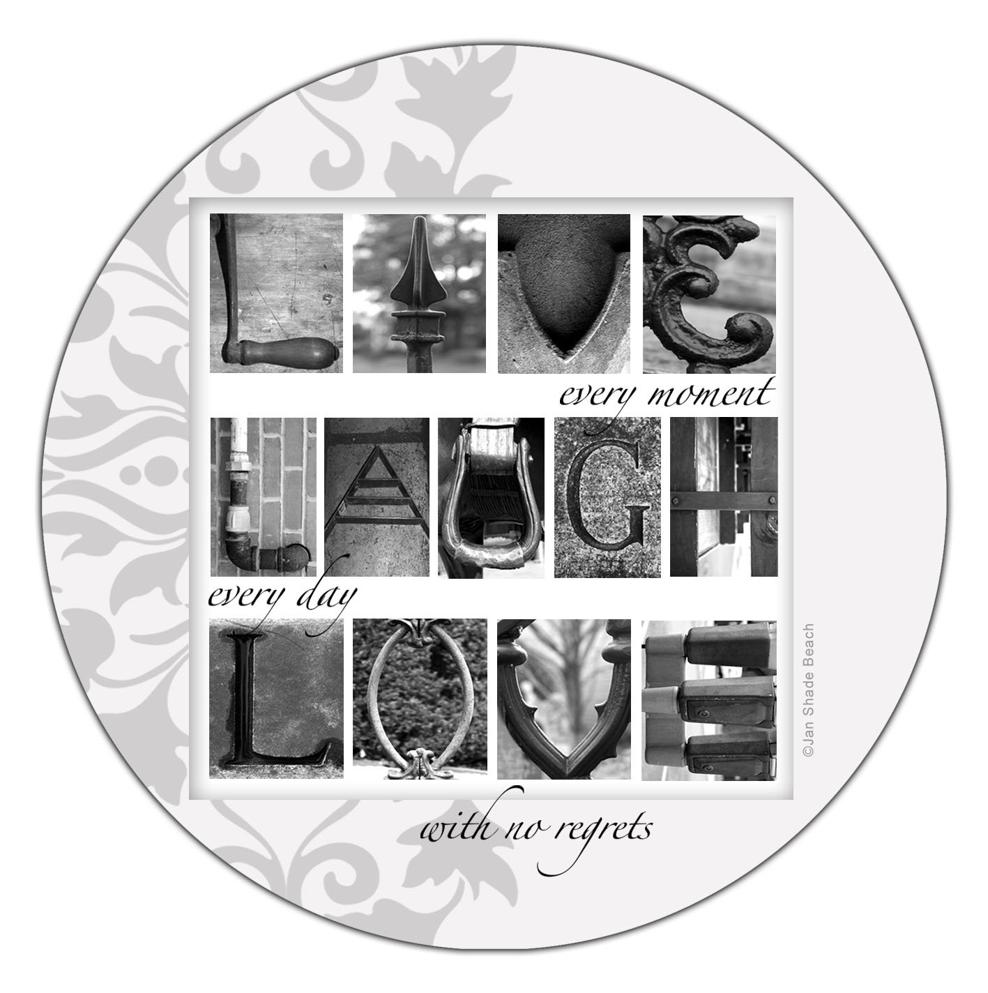 Thirstystone Occasions Stoneware Drink Coasters, Live, Laugh, Love