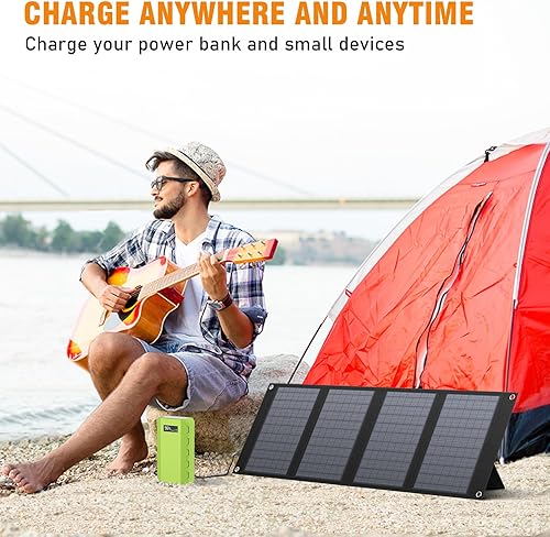 Miniatura 7 de Panel solar portátil de 40 vatios para estación de energía portátil de 100 W  200 W, cargador solar plegable con salida de 12 a 15 V CC (11