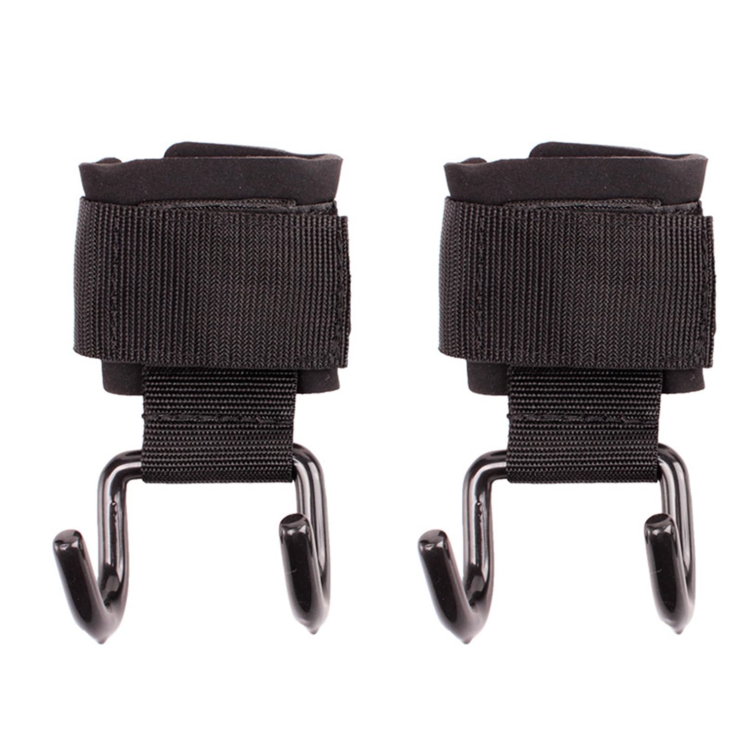 2PCS Weight Lifting Rod Hooks Heavy Duty – Reinforced Metal Weightlifting Hooks with Wrist Straps for Men and Women Deadlift Straps Gloves for Gym Training - Hand Grip Support Wrist Straps-image-13