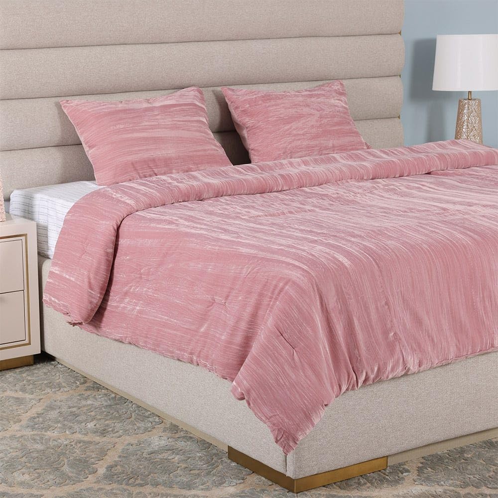 Homes r us Essential Queen-Sized Comforter, Blush - 230x220 Cms