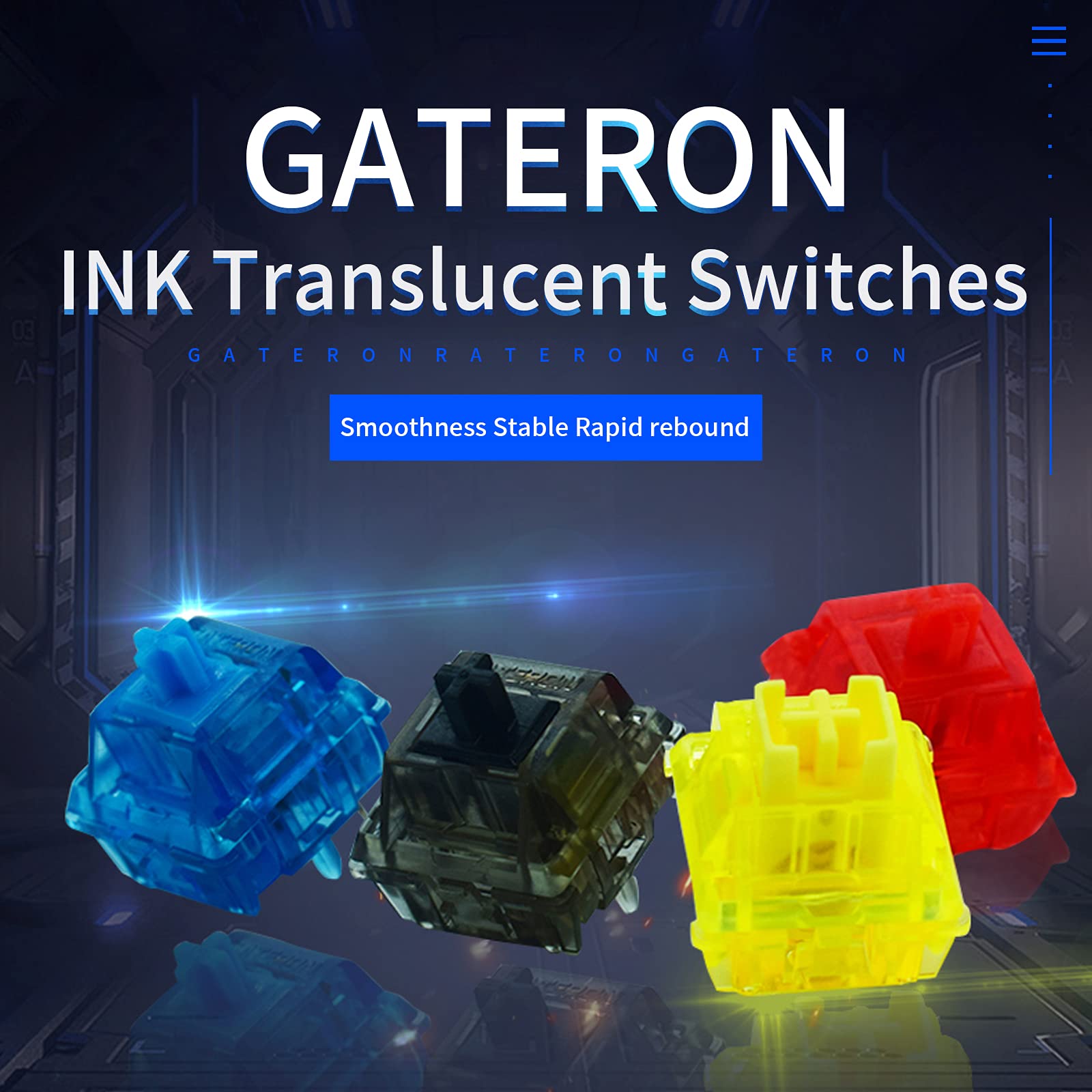 Buy Gateron Ink v2 Switches,5pin Gateron Ink Black Switch for Mechanical Keyboards（Black 70PCS