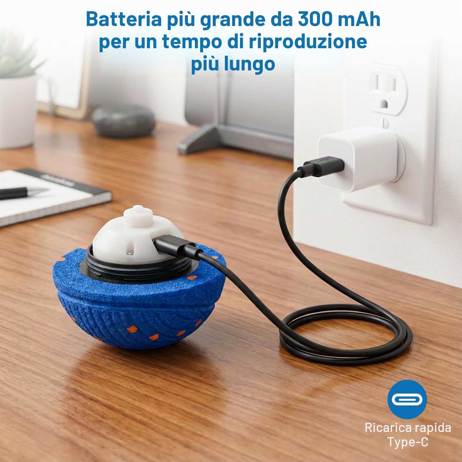 Smart - Palline interattive per cani, palla mobile automatica per cani di taglia media e grande, materiale ETPU, giocattolo rimbalzante con movimento attivato dal movimento per