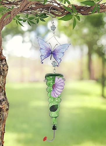 Miniatura 3 de Sunset Vista Designs for The Birds - Comedero colgante para colibríes de 22 onzas, mariposa, 28 x 7 x 4