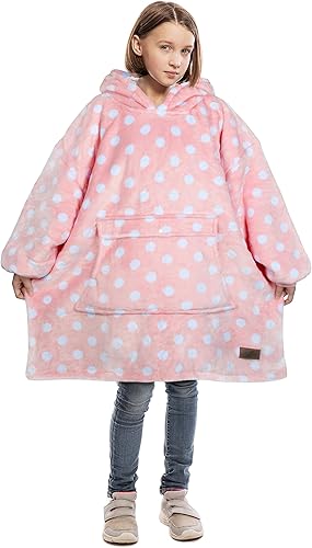 Miniatura 25 de Catalonia Sudadera tipo manta con capucha para niños, sudadera de sherpa extragrande para adolescentes jóvenes, idea de regalo