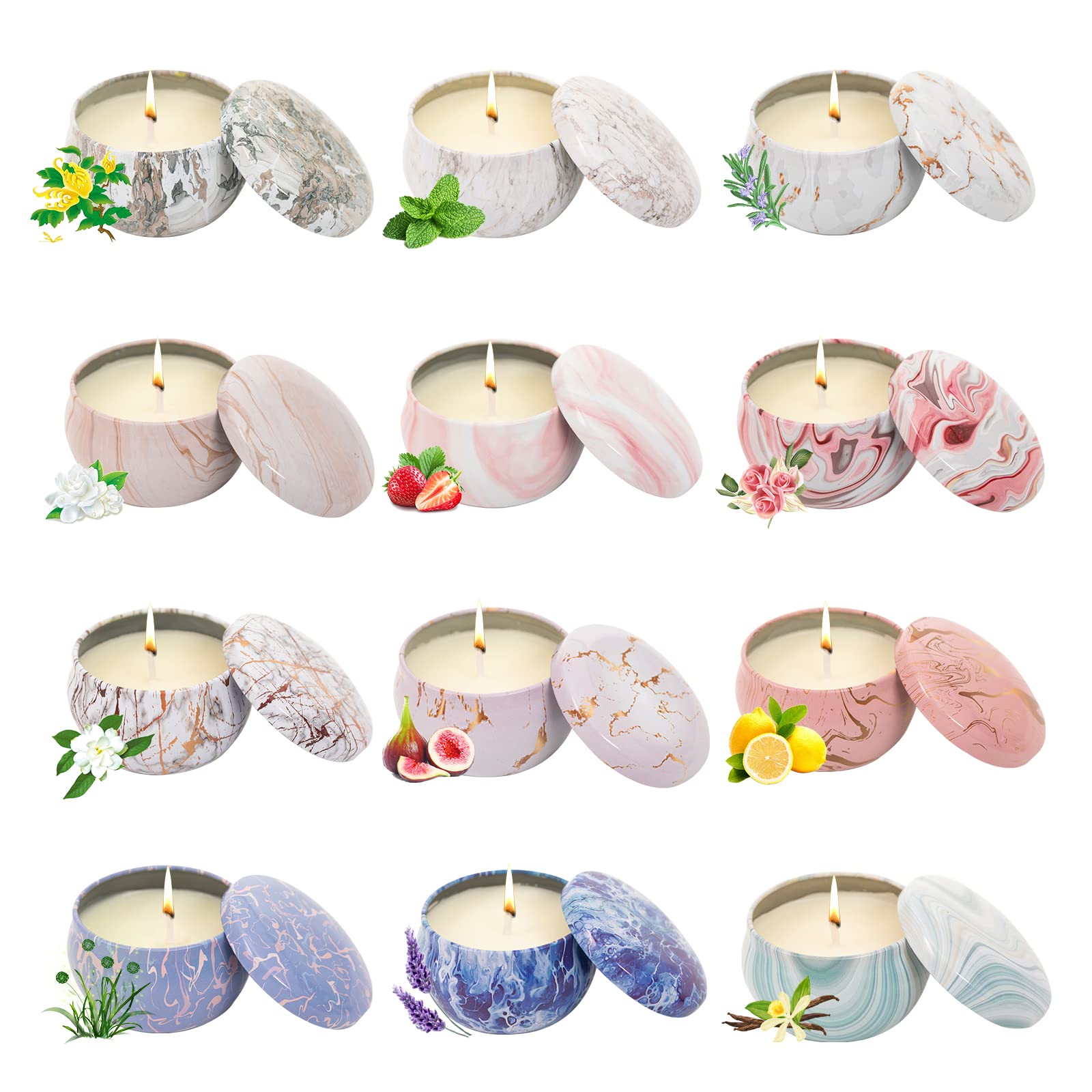 Scented Candles Gifts for Women,12 Pack Candles