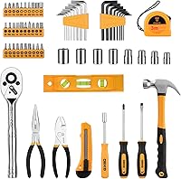 Vista 3 de DEKOPRO Juego de herramientas de 65 piezas Kit de herramientas de mano para el hogar general con caja de almacenamiento Caja de herramientas