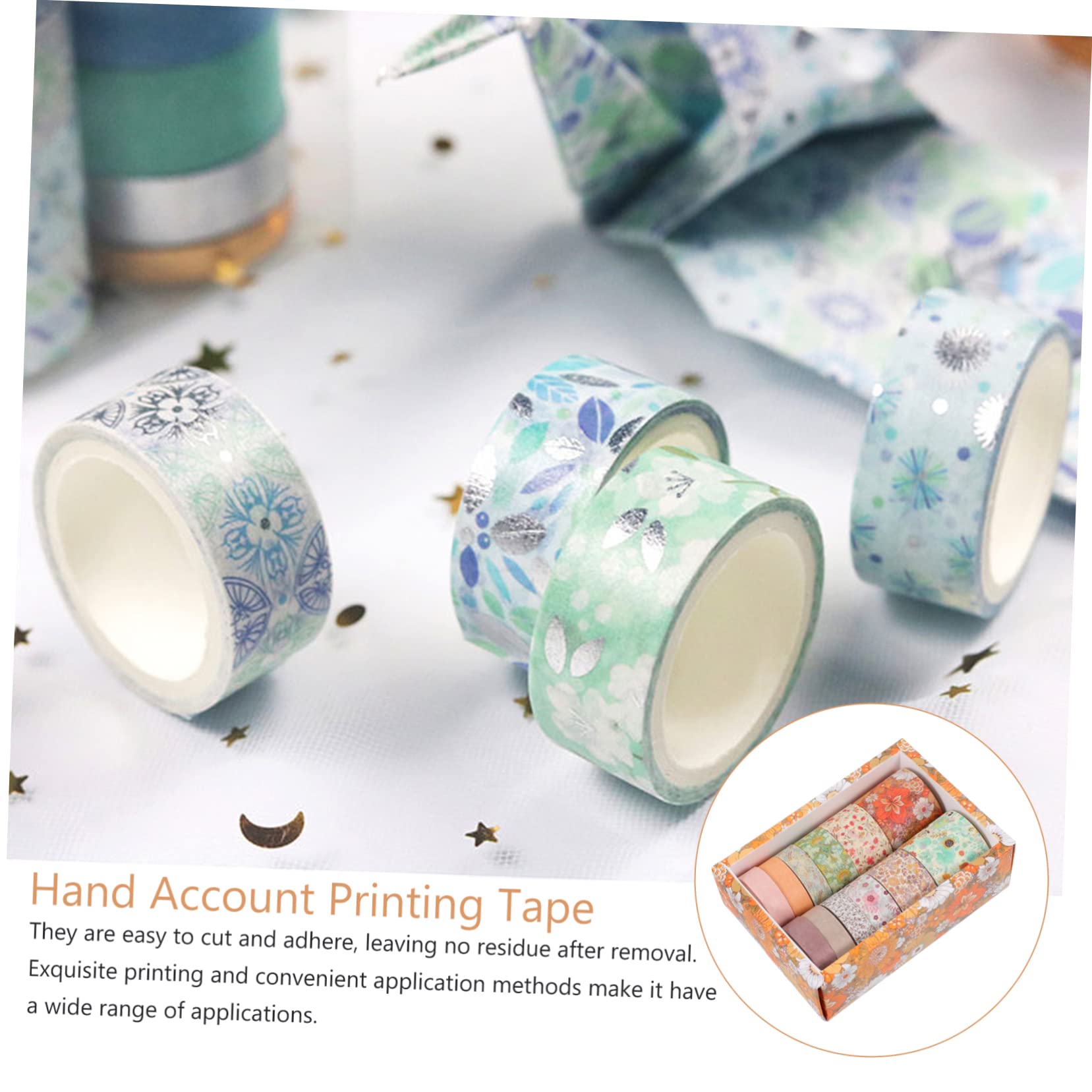 STOBOK 36rollen Washi Tape Dekorative Papierklebebänder Mit Floralen Motiven Für Scrapbooking Und -projekte Kreative Handbuchgestaltung Für Journals Und Bastelarbeiten