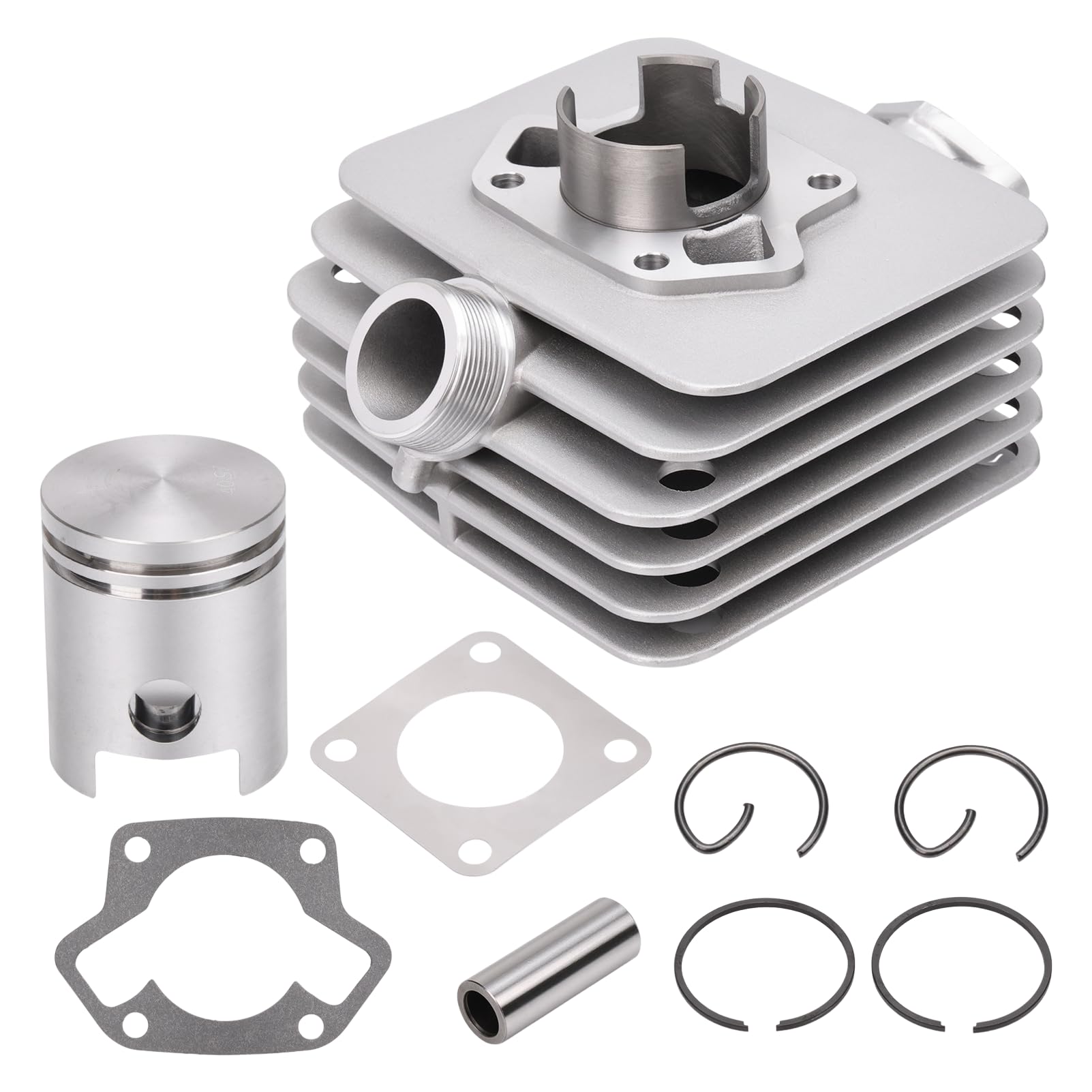 Motorzylinder-Reparatursatz, 60cc/41mm Zylinderkolbendichtungen, kompatibel mit Simson S51, SR50, KR51 und Schwalbe Zweitaktmotoren.