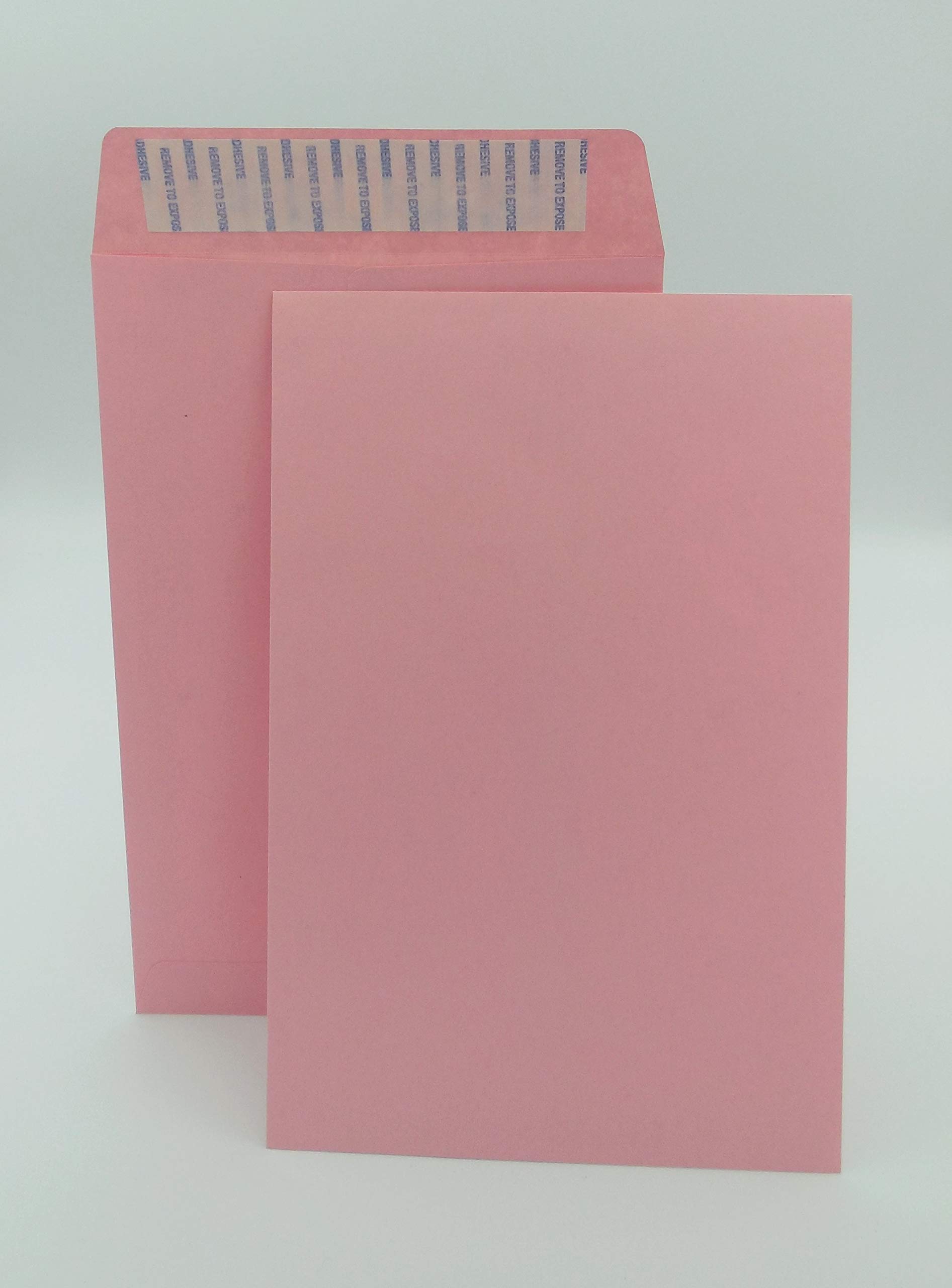 Cashier Depot 6 X 9 Catalog Envelopes (Open End), 24lb, Premium Paper, 500/Box (Pink (Peel & Seal))