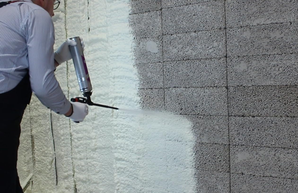 INSOLA Thermo Spray 3D - Isolation Polyuréthane Projetable 850ml - L'un des Meilleurs Pouvoirs Isolants du Marché - 80% Cellules Fermées - Confort Thermique et Acoustique (Lot de 10 + 1 + 1)