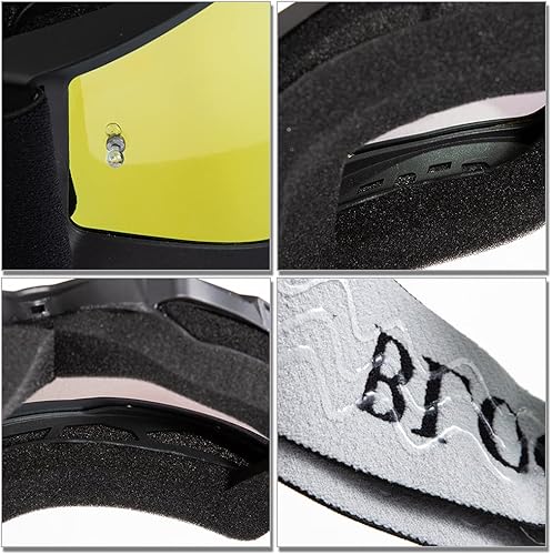 Miniatura 5 de Gafas de motocicleta vintage Steampunk gafas de esquí Dirk Bike Gafas de equitación Touring motocicleta gafas