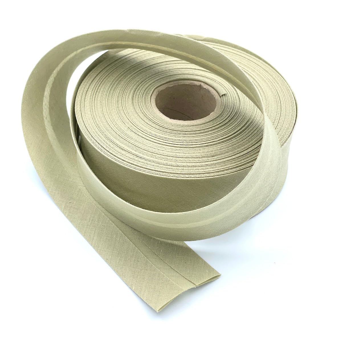 Craft Cult 40mm Wide Plain Bias Binding Tape - 25 Metre Roll (77 - Mushroom)