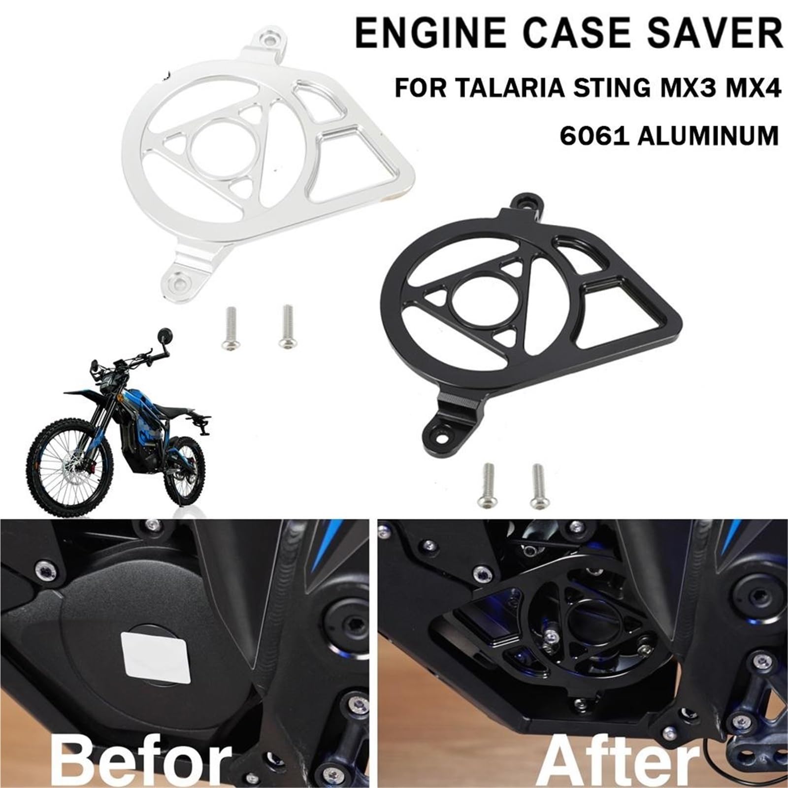 Osłon Zacisku Hamulcowego Pasuje do TALARIA MX3 Talaria MX4 Części motocykli aluminiowych CNC Osłona silnika ochronna