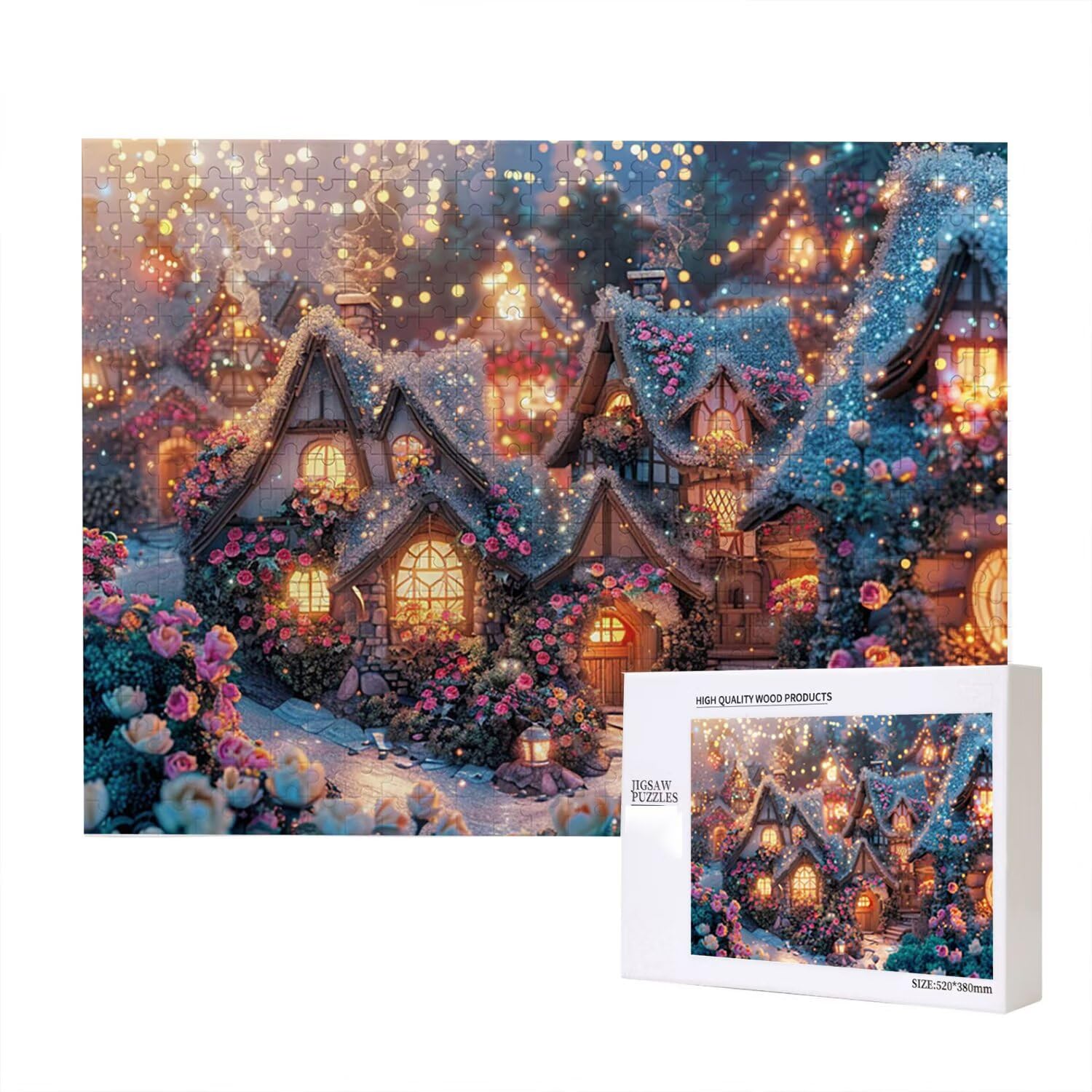 Jigsaw Puzzle, 2000 Pezzi Puzzle Classici, Città Puzzle Rilassamento Intelligence, Mpossibile Difficile Puzzle Impegnativo per Adulti Puzzle Gioco Familiare, Regalo per Amore Amico Vista fr0-1212