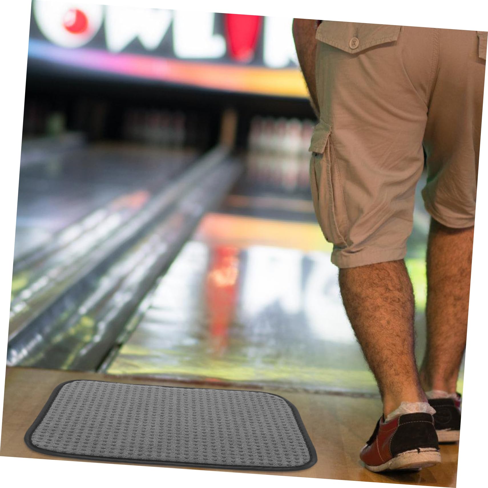 Milisten Cleaning Bowling Pad Polyester Bowling Ball Towel Anti-Slip Pad Professional Polishing Compact Size Stylish Appearance