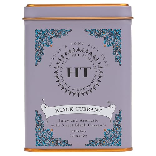 Miniatura 7 de Harney & Sons, Té de grosella negra, 20 bolsitas de té, 1.4 oz (40 g) Harney & Sons, té de grosella negra, 20 bolsitas de té, 1.4 oz (40 g) -