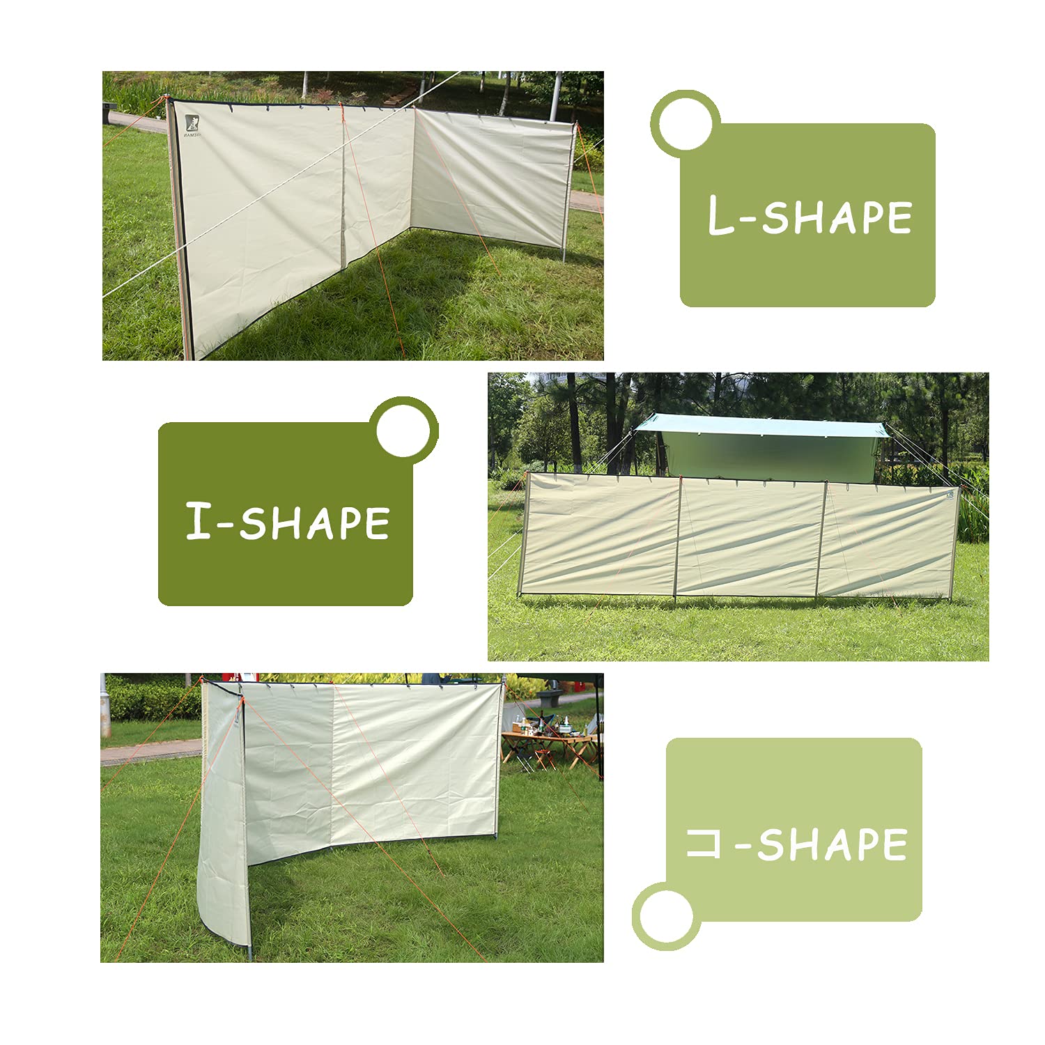 HIKEMAN Camping Windbreaks Stove Windshield - Brandpreventie Strand Voorruit Shelter, Zonnescherm, Outdoor Caravan Privacy Shield, worden gebruikt als Tent Tarp voor Tuin, Picknick, BBQ, vreugdevuur (Beige HIKEMAN Camping Windbreaks Stove Windshield - Brandpreventie Strand Voorruit Shelter, Zonnescherm, Outdoor Caravan Privacy Shield, worden gebruikt als Tent Tarp voor Tuin, Picknick, BBQ, vreugdevuur (Beige
