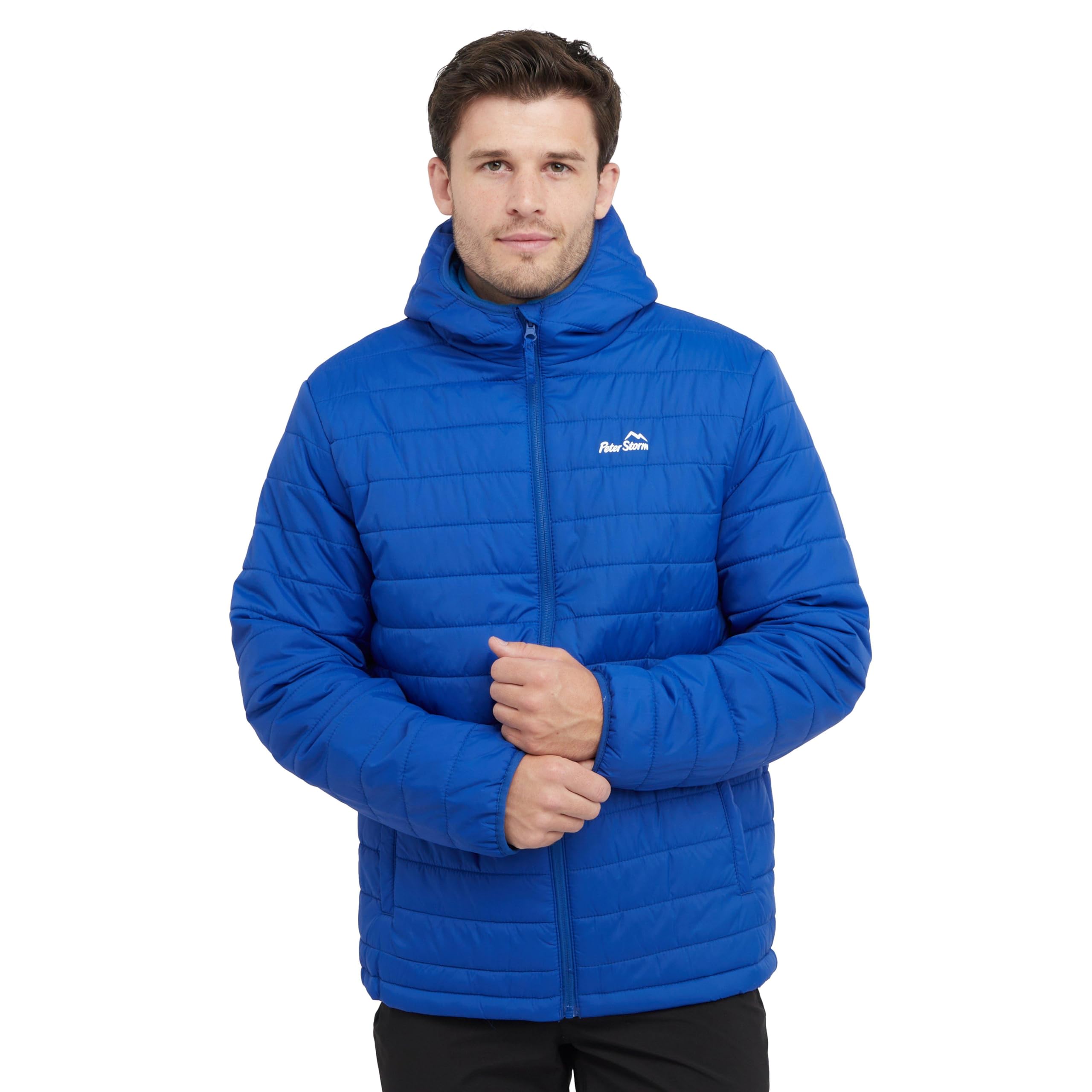Peter Storm Men's Blue Blisco Ii Hooded Jacket Extra Large