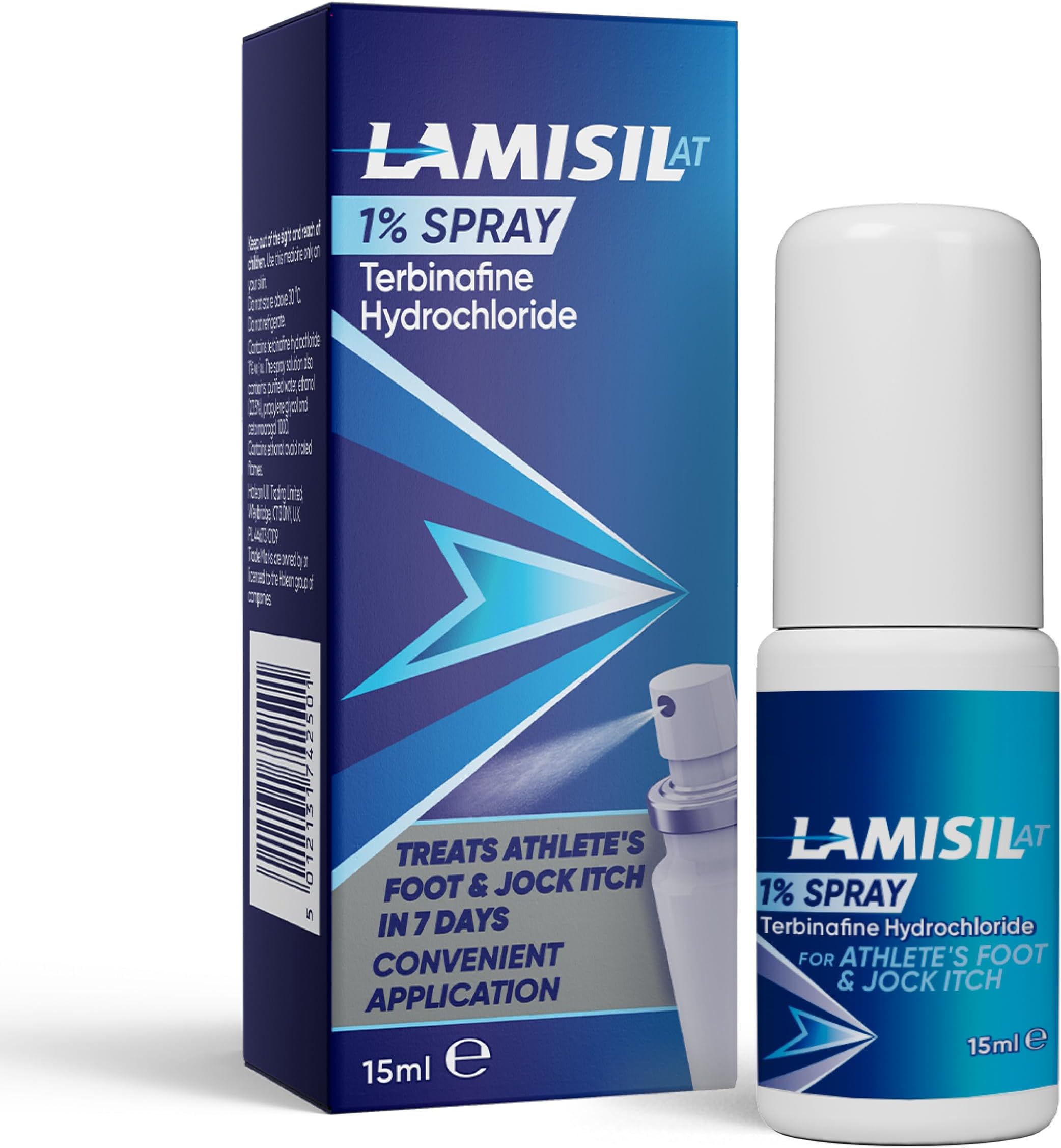 Lamisil AT 1 Percentage Athleteโs Foot Treatment Spray, Soothes Itching, Redness, Cracking Symptoms & Helps Prevent Athleteโs Foot Recurrence, Antifungal Spray 15 ml