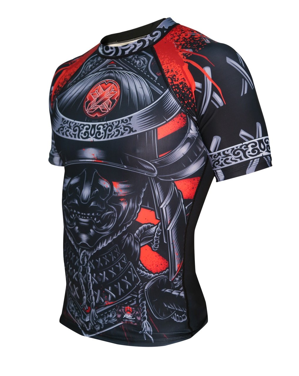 Ronin Samurai Blackout Ghost Base Layer Kompressionsshirt für BJJ MMA Grappling