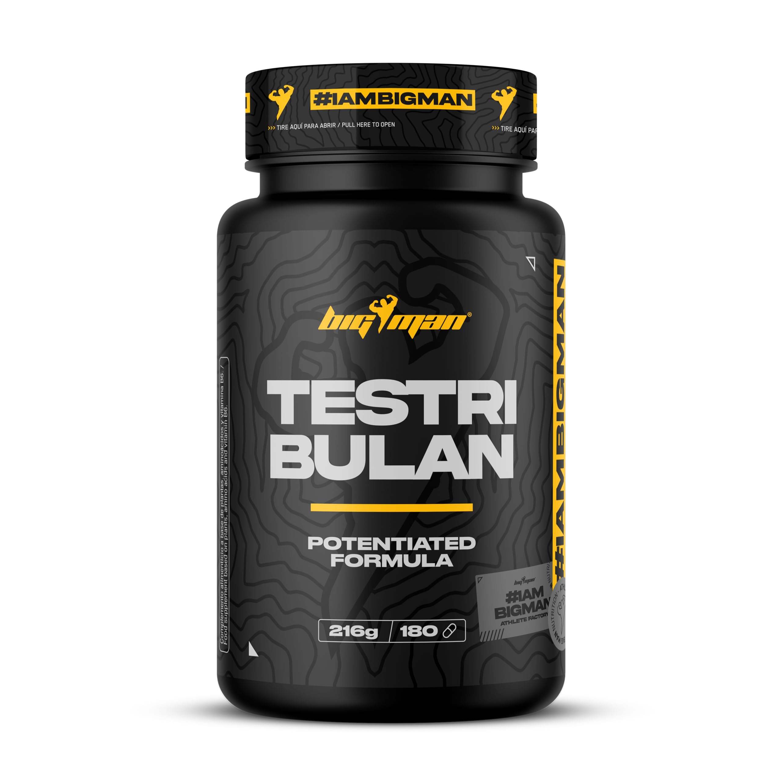 BigMan | Testribulan 180 Comp | Precursor Testosterona | Entramientos Intensos | Recuperación Rapida | Aumento Libido |