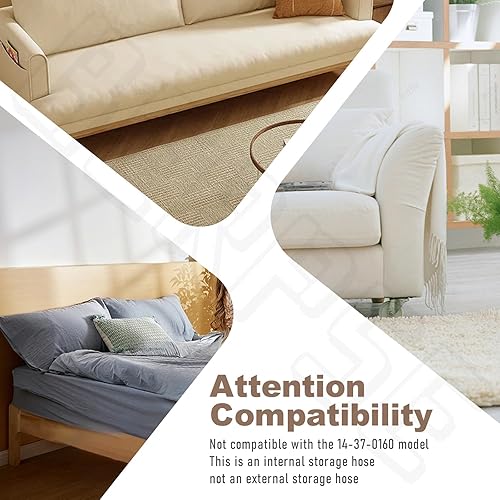 Miniatura 8 de 14-37-0105 Manguera de vacío compatible con Milwaukee M18 Packout Vacuum 0880-20 0780-20 0970-20, para aspiradora húmeda/seca de 18V/28V