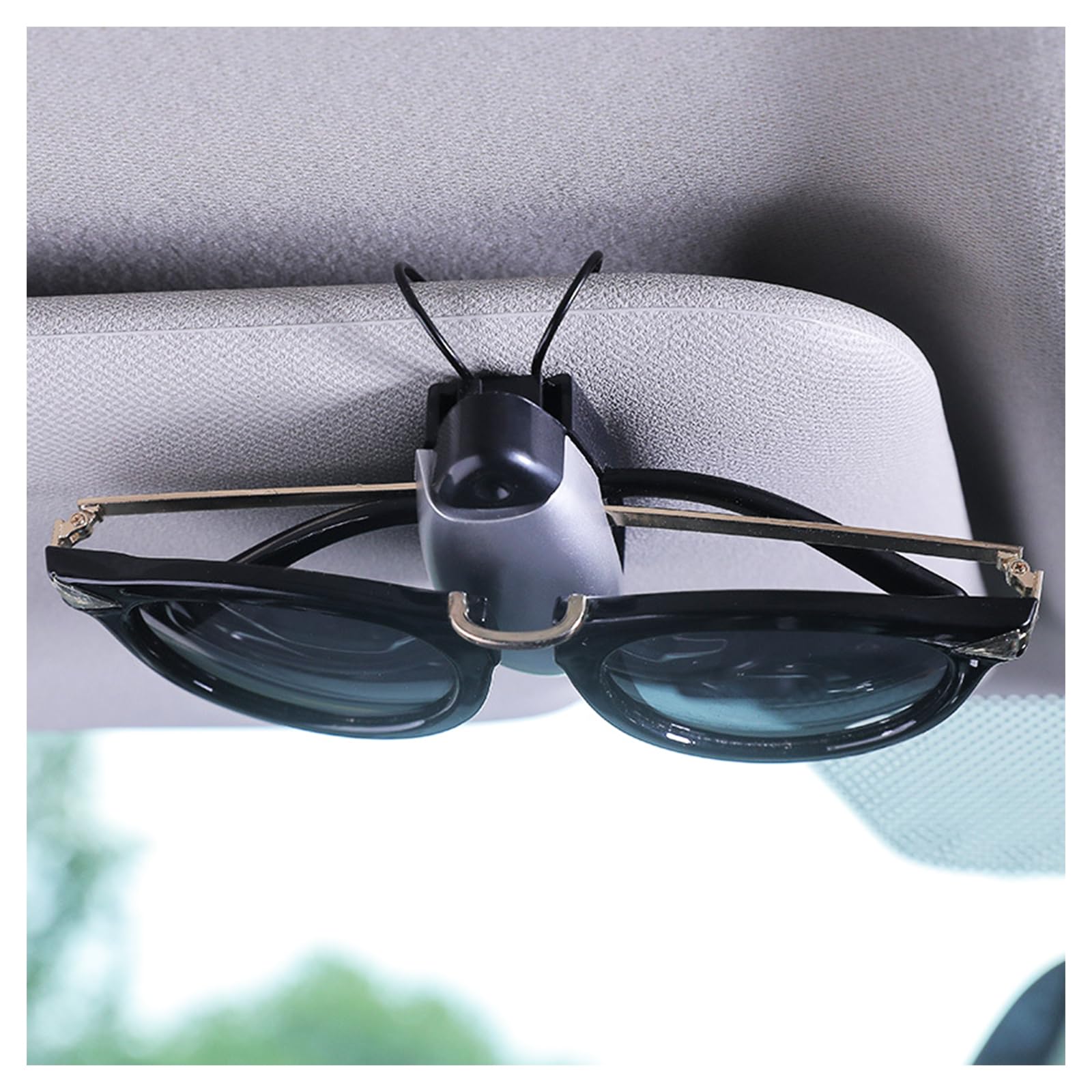 CLIP PORTA OCCHIALI DA SOLE VISTA Per Parasole Aletta Auto Ticket - Foto 12