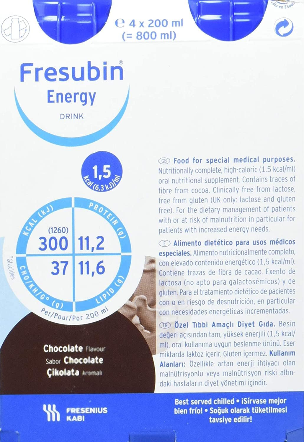 Fresubin Energy Chocolate (4 x 200ml)**G