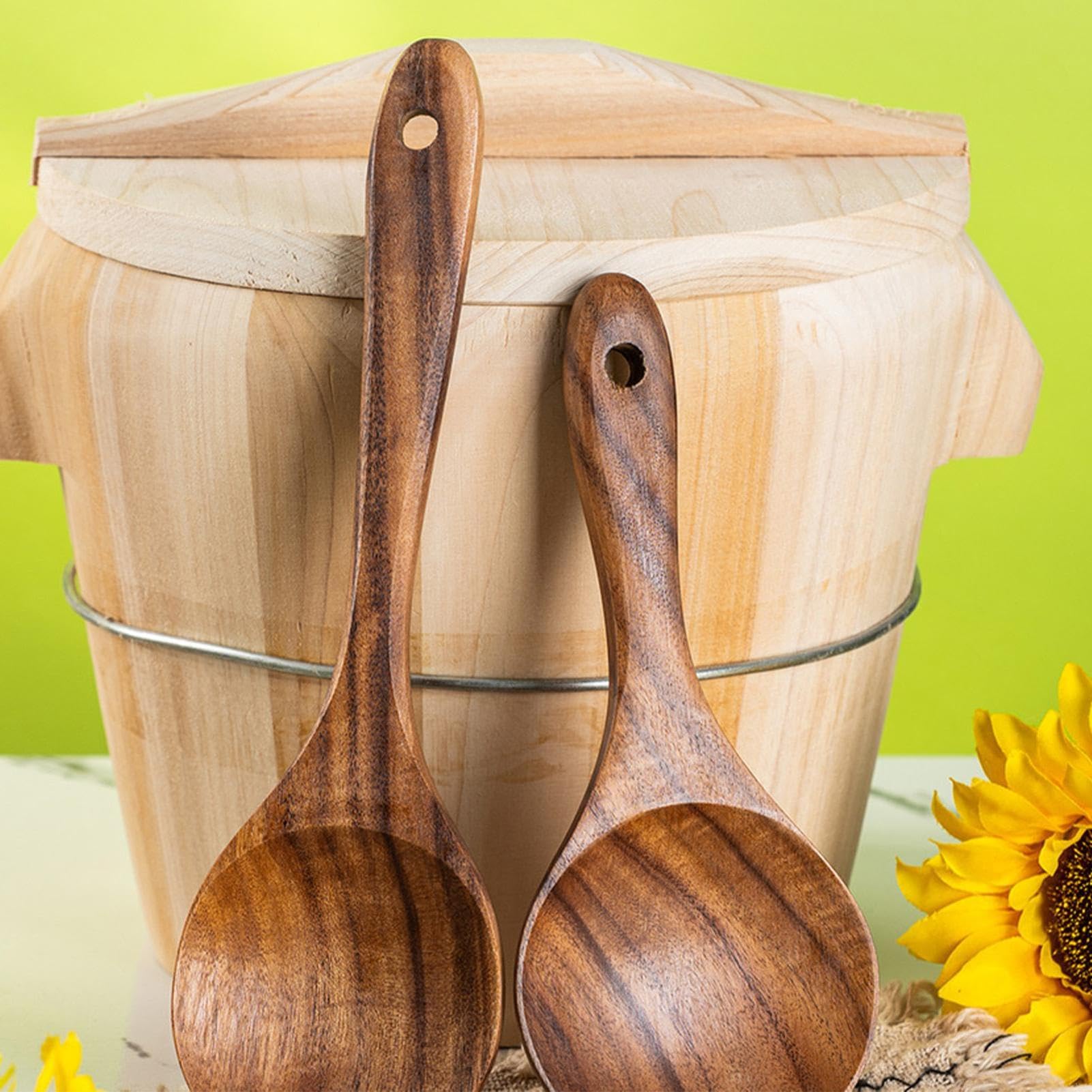 Utensili Da Cucina In Legno, Cucchiai, Spatole, Mestoli E Fruste