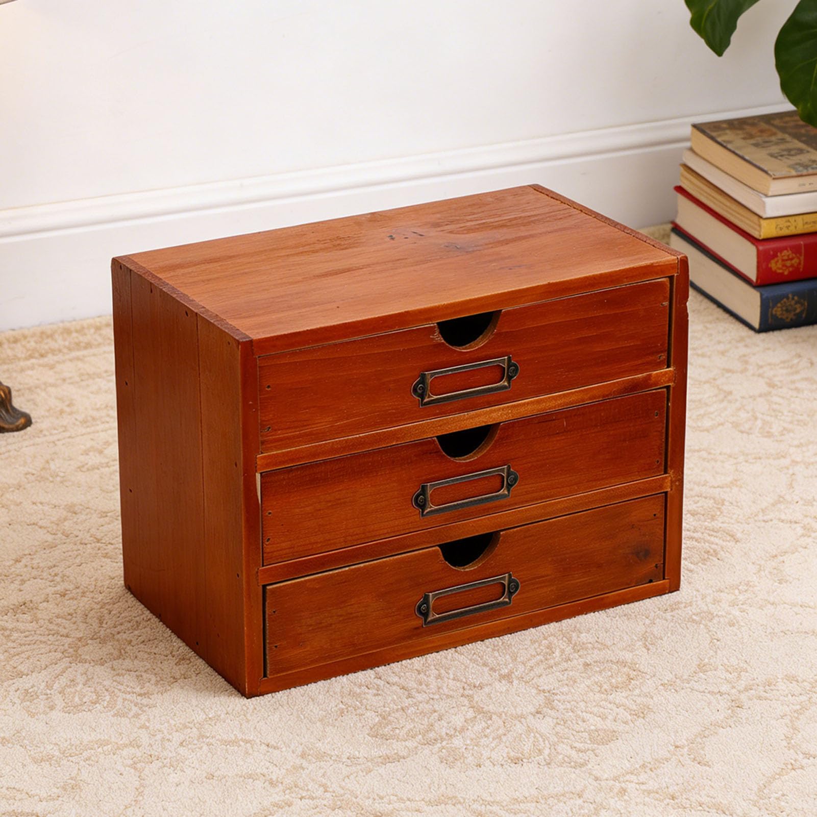 3 Schubladen Schreibtisch Organizer mit Stapelbarem Design