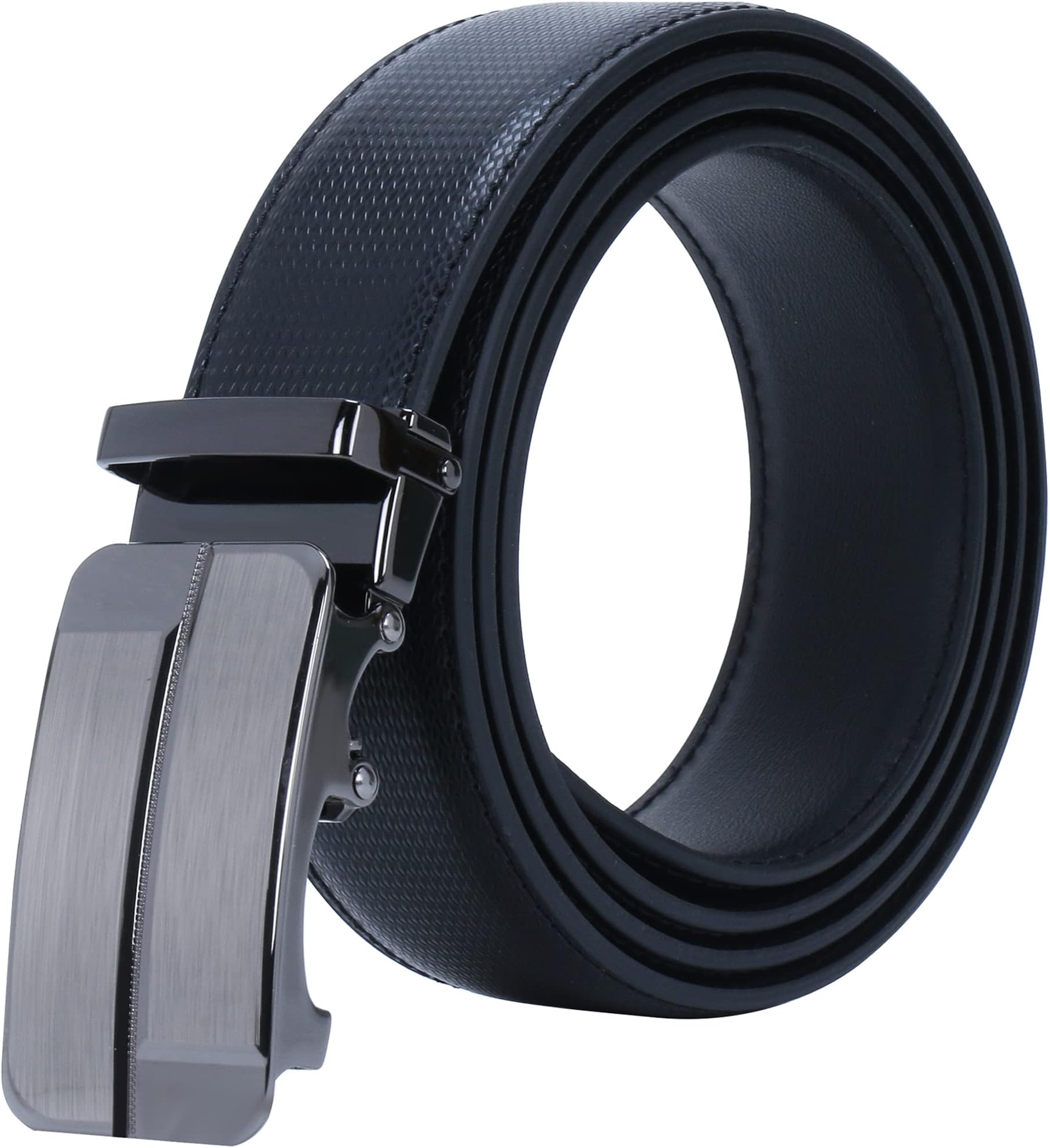 Men's PU Leather Auto Lock Belt